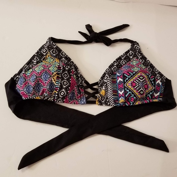 Mossimo Bikini Top Patterned Sz M - Picture 5 of 6